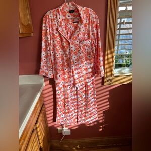 KATE SPADE NEW YORK 2-PIECE FLORAL PAJAMA SET SIZE L - Worn Twice